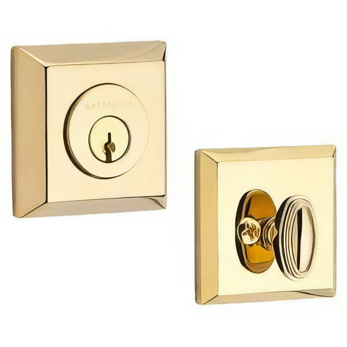 Baldwin SCTSD003 polished brass single cylinder deadbolt