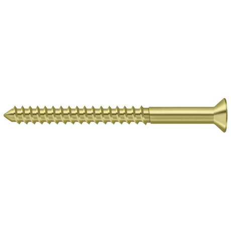 Deltana SCWB1025U3 polished brass screw pack