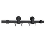 Schlage SD10TMNT66622 matte black barn door hardware