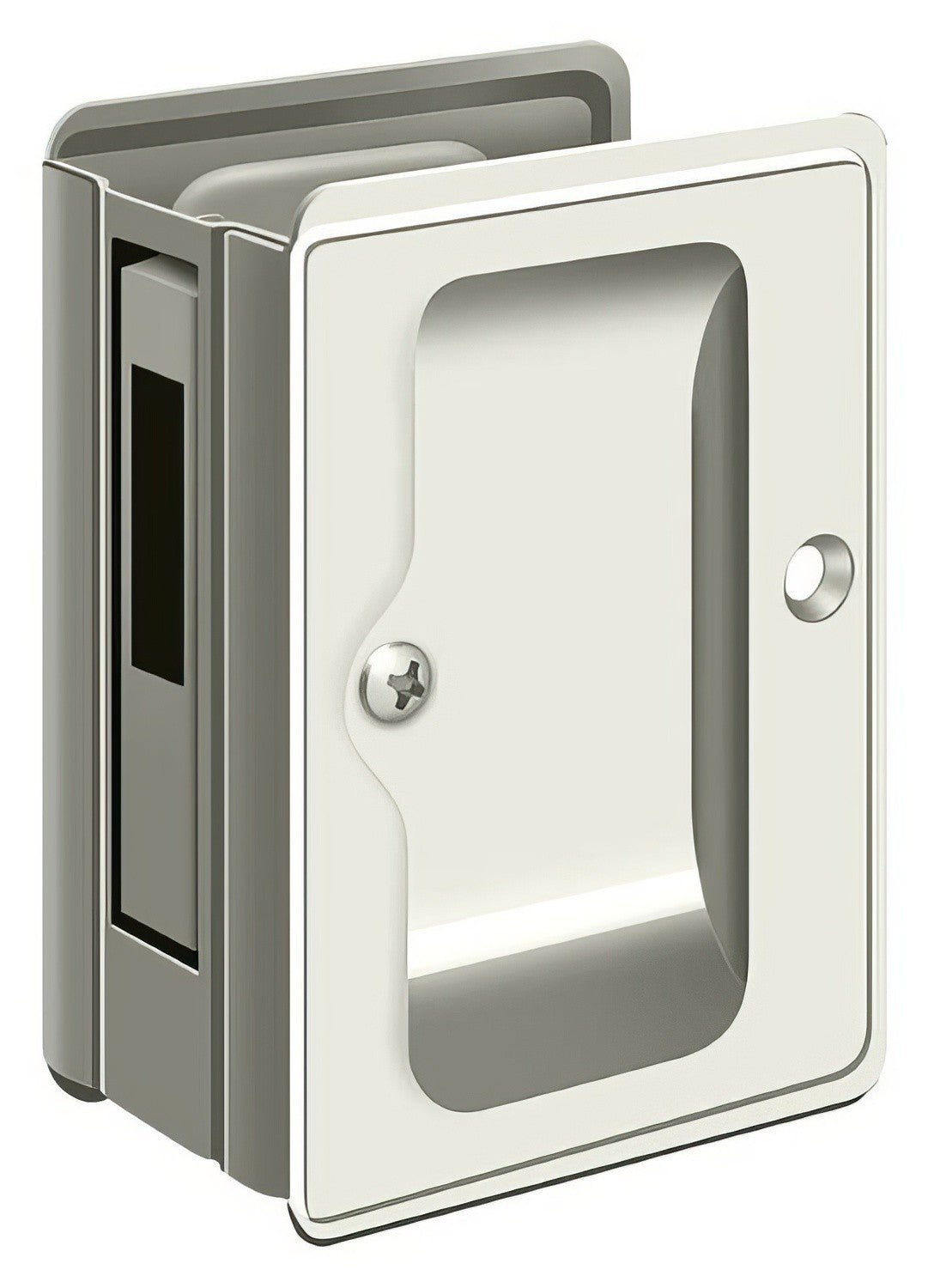 Deltana SDAR325U14 polished nickel pocket door lock