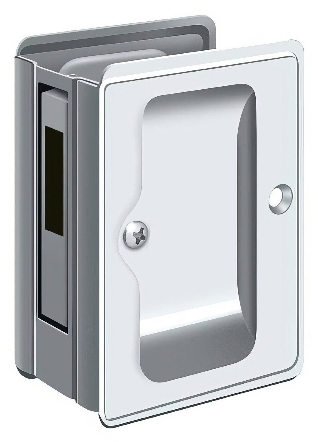 Deltana SDAR325U26 polished chrome pocket door lock