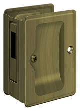 Deltana SDAR325U5 antique brass pocket door lock