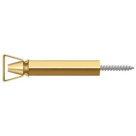 Deltana SDH103CR003 lifetime polished brass shutter door holder