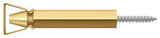 Deltana SDH103CR003 lifetime polished brass shutter door holder