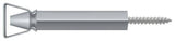 Deltana SDH103U26D brushed chrome shutter door holder