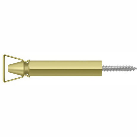 Deltana SDH103U3 polished brass shutter door holder