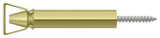 Deltana SDH103U3 polished brass shutter door holder