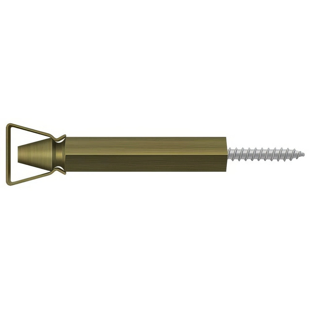 Deltana SDH103U5 antique brass shutter door holder