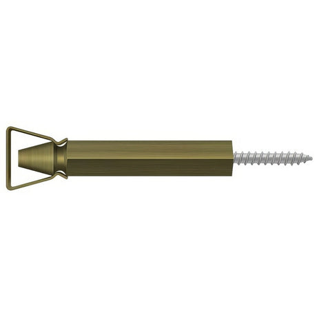 Deltana SDH103U5 antique brass shutter door holder