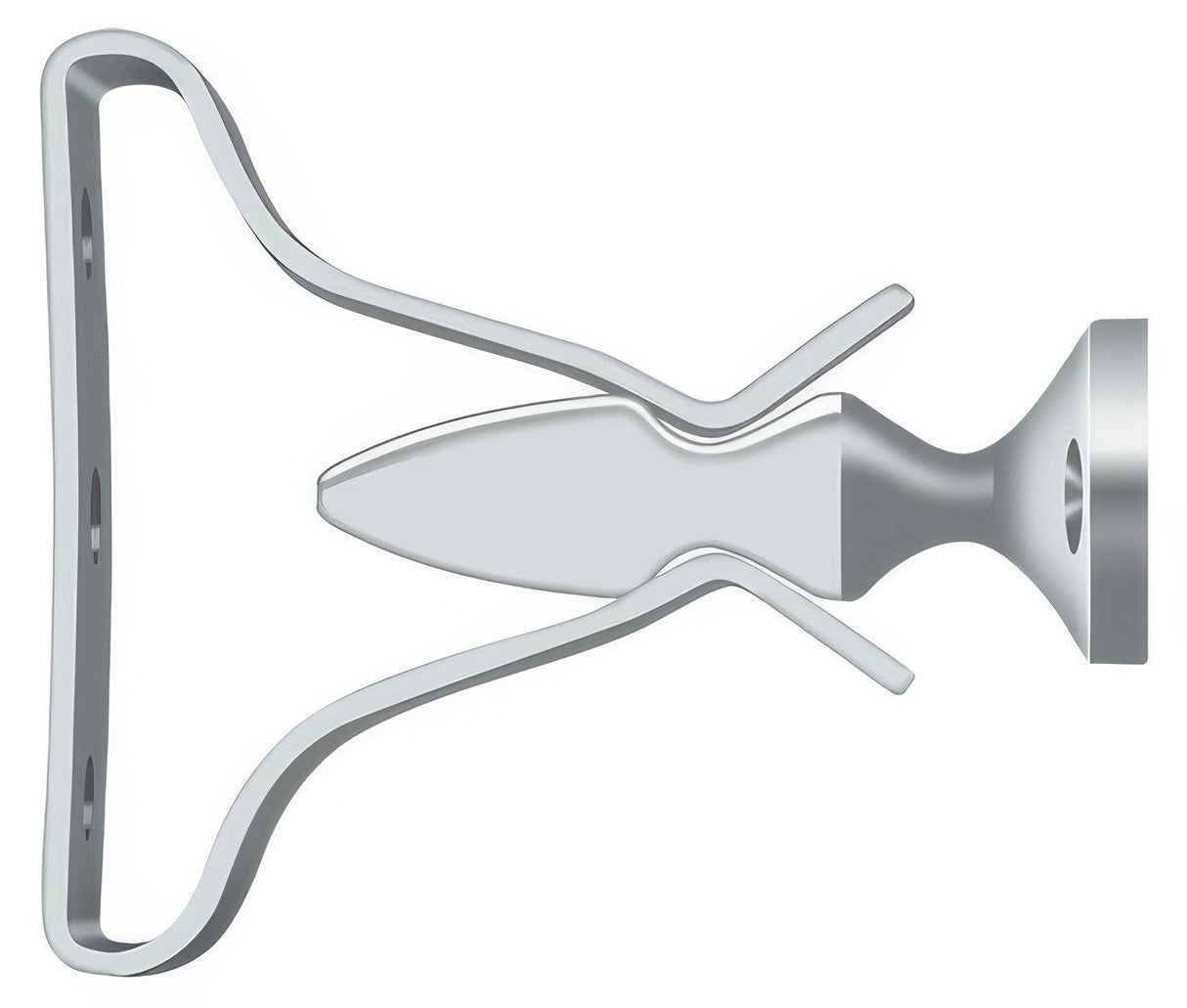 Deltana SDH193U26 chrome shutter door holder
