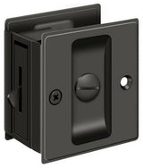 Deltana SDL25U10B oil rubbed bronze privacy pocket door lock