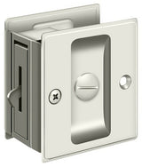 Deltana SDL25U14 polished nickel privacy pocket door lock