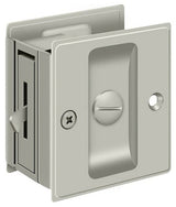 Deltana SDL25U15A privacy pocket door lock in satin stainless, additional view