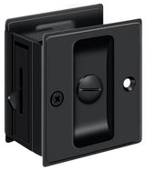 Deltana SDL25U19 black privacy pocket door lock