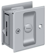 Deltana SDL25U26D brushed chrome privacy pocket door lock