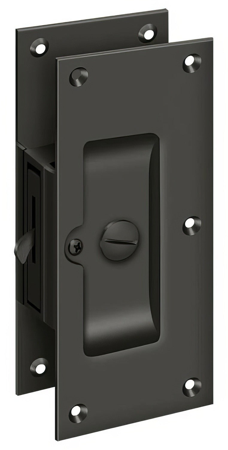 Deltana SDL60U10B oil rubbed bronze privacy pocket door lock