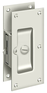 Deltana SDL60U14 polished nickel privacy pocket door lock