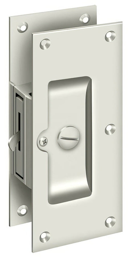 Deltana SDL60U14 polished nickel privacy pocket door lock