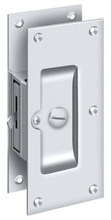 Deltana SDL60U26 polished chrome privacy pocket door lock