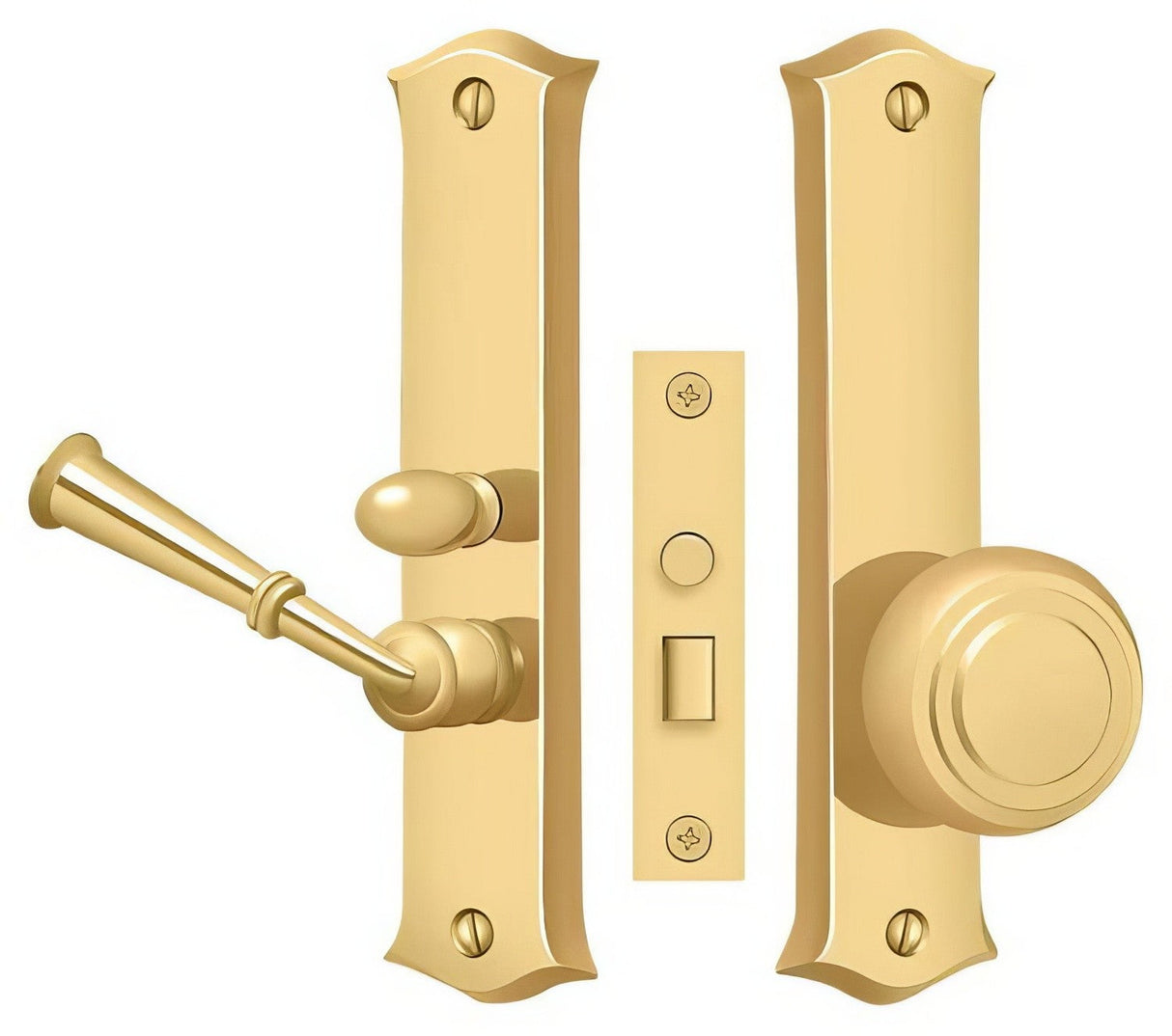 Deltana SDL688CR003 lifetime polished brass screen door mortise lock