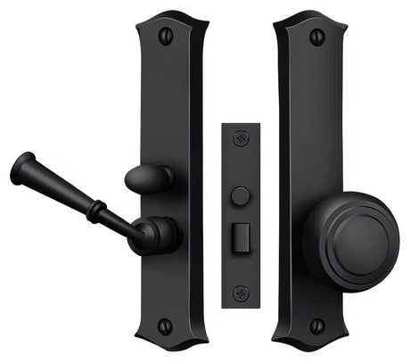 Deltana SDL688U19 paint black screen door mortise lock