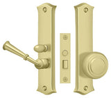 Deltana SDL688U3 polished brass screen door mortise lock