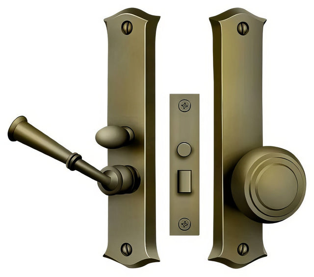 Deltana SDL688U5 antique brass screen door mortise lock