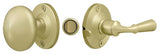Deltana SDL980U3-UNL unlacquered bright brass storm door latch