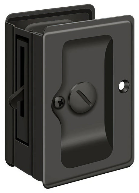 Deltana SDLA325U10B oil rubbed bronze privacy pocket door lock
