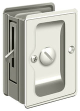 Deltana SDLA325U14 bright nickel privacy pocket door lock
