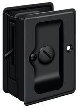 Deltana SDLA325U19 flat black privacy pocket door lock
