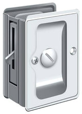 Deltana SDLA325U26 chrome privacy pocket door lock