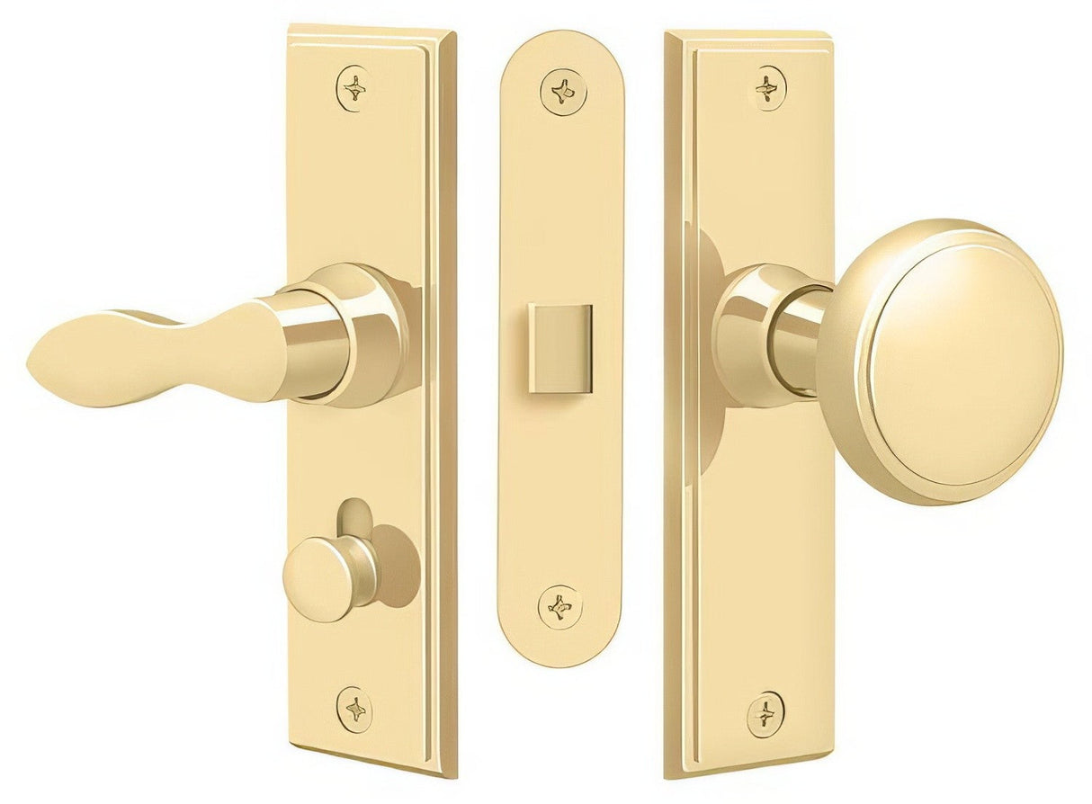 Deltana SDML334CR003 lifetime polished brass screen door latch