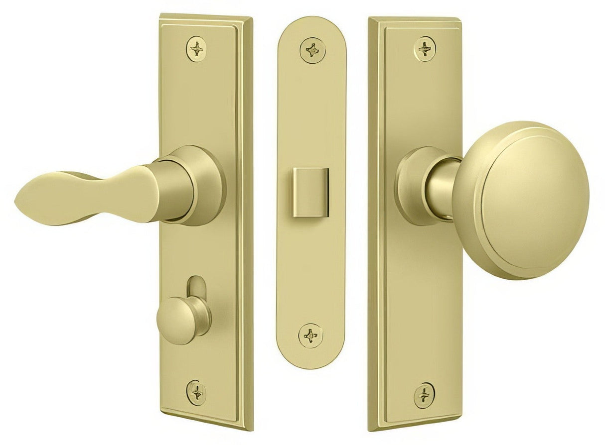 Deltana SDML334U3 polished brass screen door latch