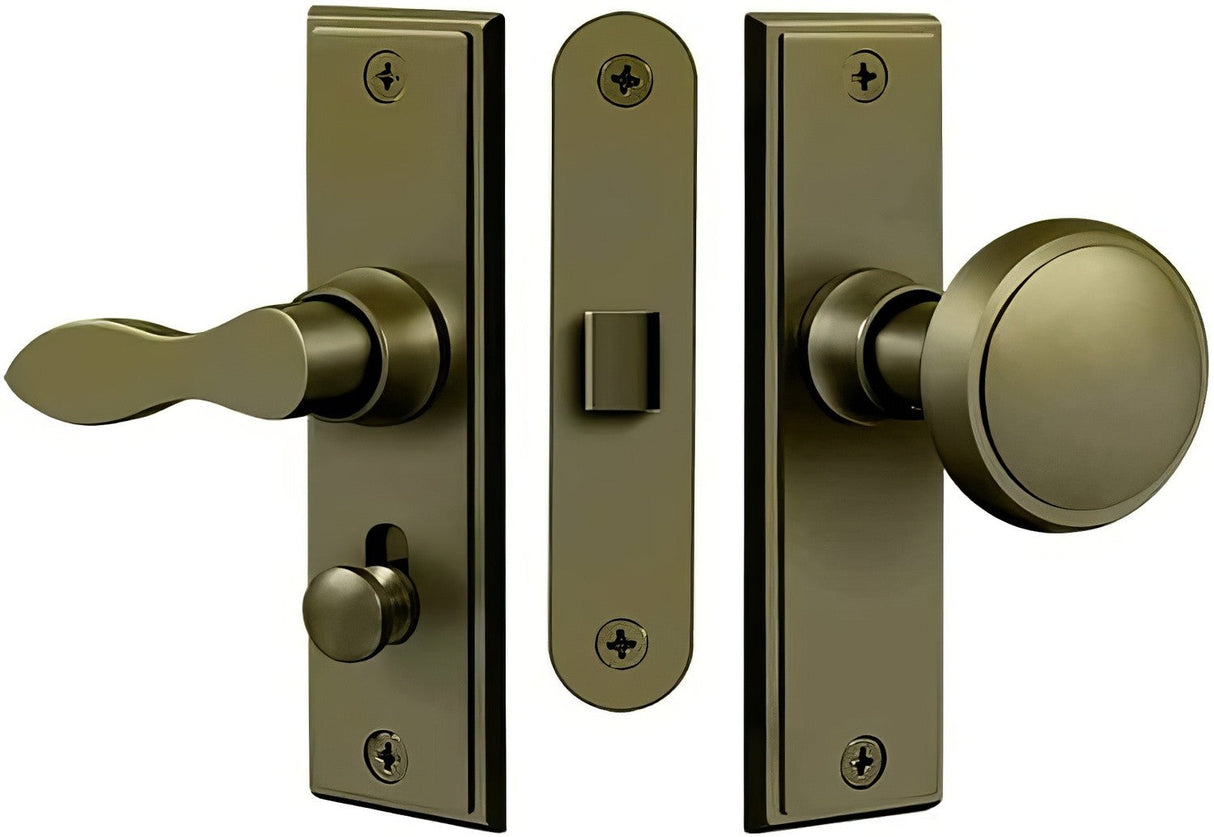 Deltana SDML334U5 antique brass screen door latch