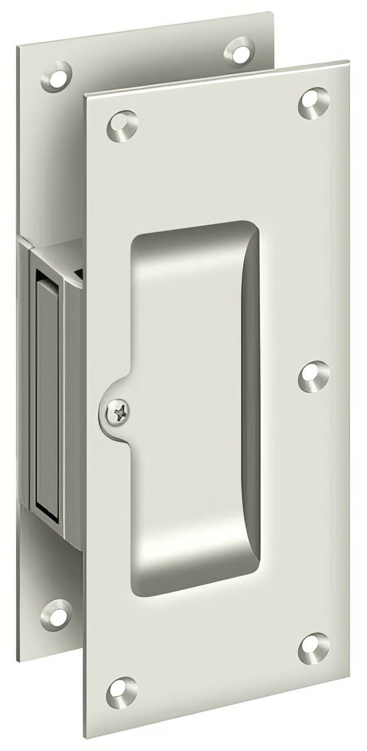Deltana SDP60U14 polished nickel passage pocket door lock