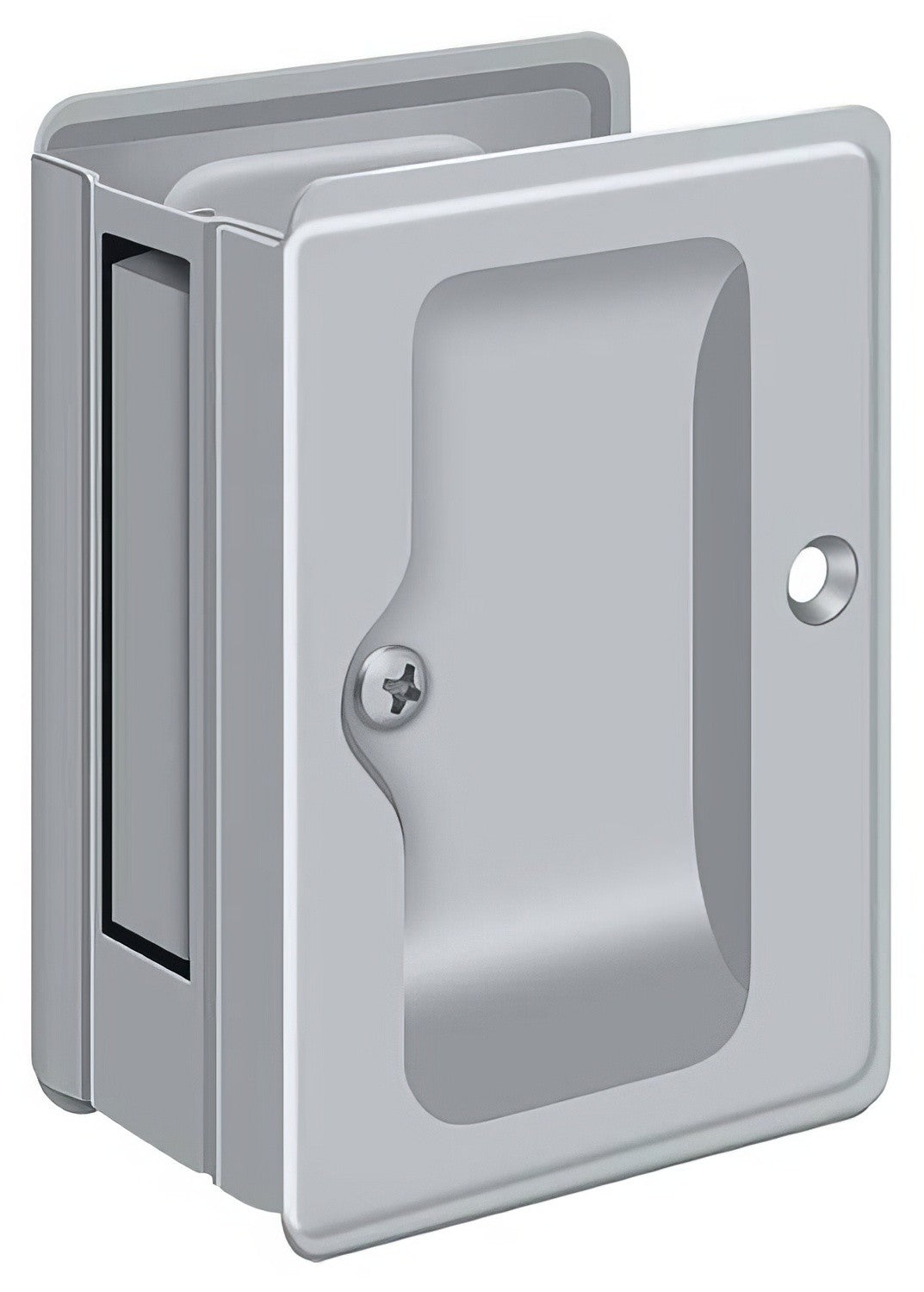 Deltana SDPA325U26D brushed chrome passage pocket door lock