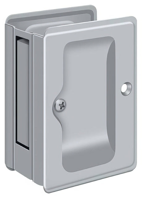 Deltana SDPA325U26D brushed chrome passage pocket door lock