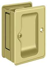 Deltana SDPA325U3 polished brass passage pocket door lock