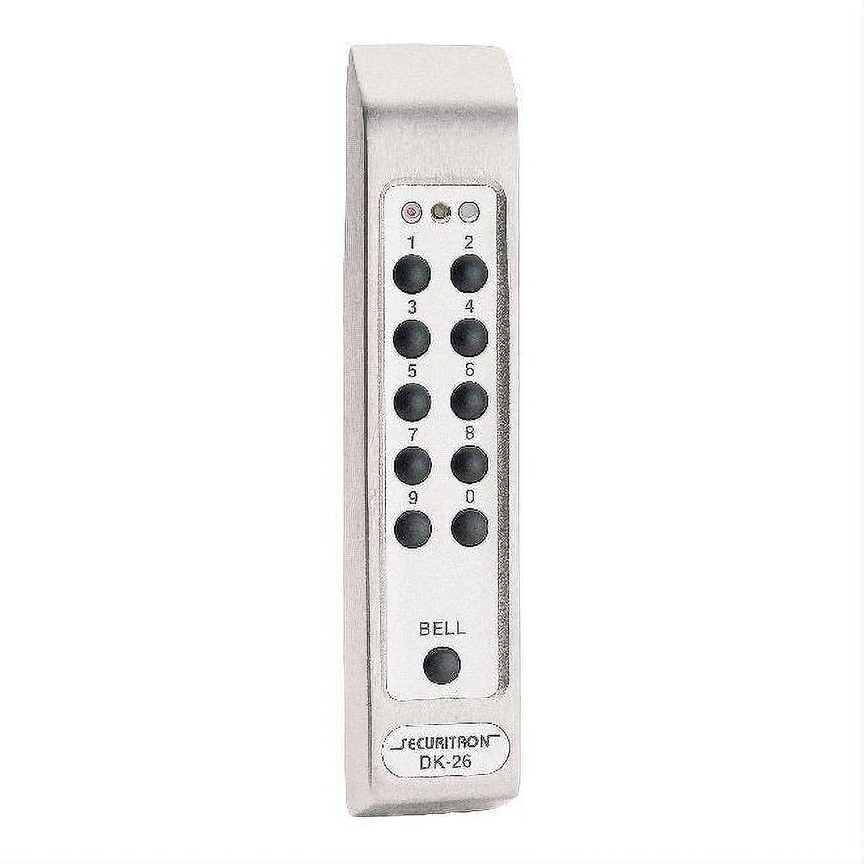 Securitron DK26PSS Digital Keypad Pad Narrow Stile Satin Stainless Steel Finish