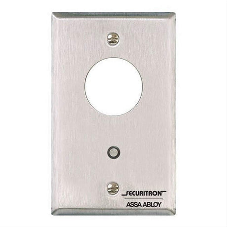 Securitron MK Single Gang Mortise Key Switch Momentary Satin Stainless Steel Finish
