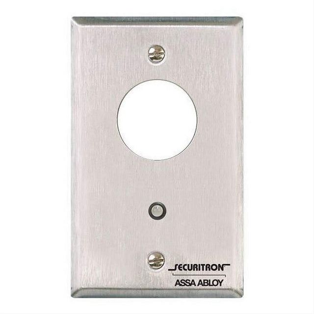 Securitron MK Single Gang Mortise Key Switch Momentary Satin Stainless Steel Finish