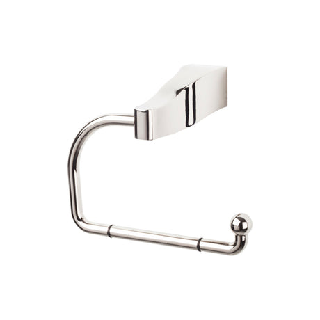 Top Knobs AQ4PN Aqua Wall Mounted Toilet Paper Holder Polished Nickel