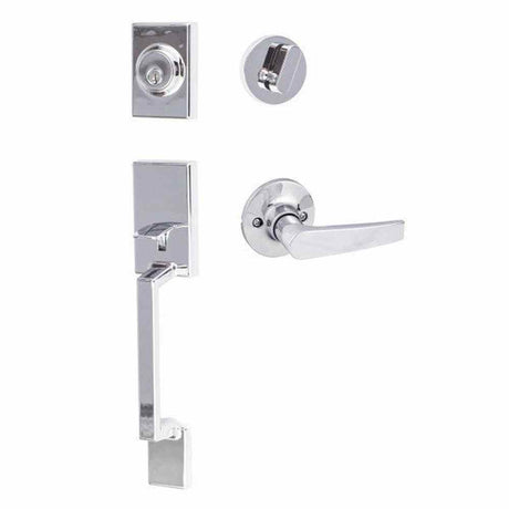 Sure-Loc SH507-R-CD 26 polished chrome single cylinder handleset