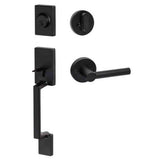Sure-Loc SH507-R-MR FBL flat black single cylinder handleset