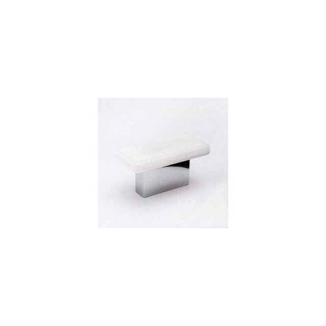 Sietto K-1801-PC Skyline White Knob Polished Chrome