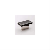Sietto K-1802-PN Skyline Irid Black Knob Polished Nickel