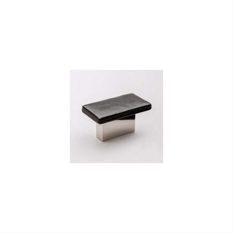 Sietto K-1802-PN Skyline Irid Black Knob Polished Nickel