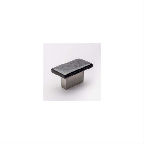 Sietto K-1802-SN Skyline Irid Black Knob Satin Nickel