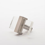Sietto K-1900-SN Adjustable Clear Knob Satin Nickel